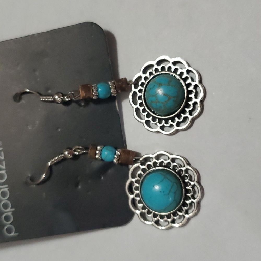 Turquoise dangle earrings